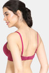Zivame Padded Wired 3/4Th Coverage T-Shirt Bra - Raspberrry Radiance — thumbnail 3